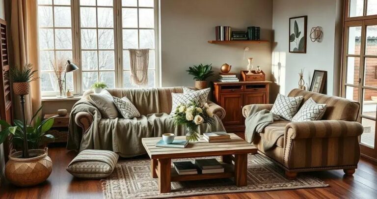 decoração rústica