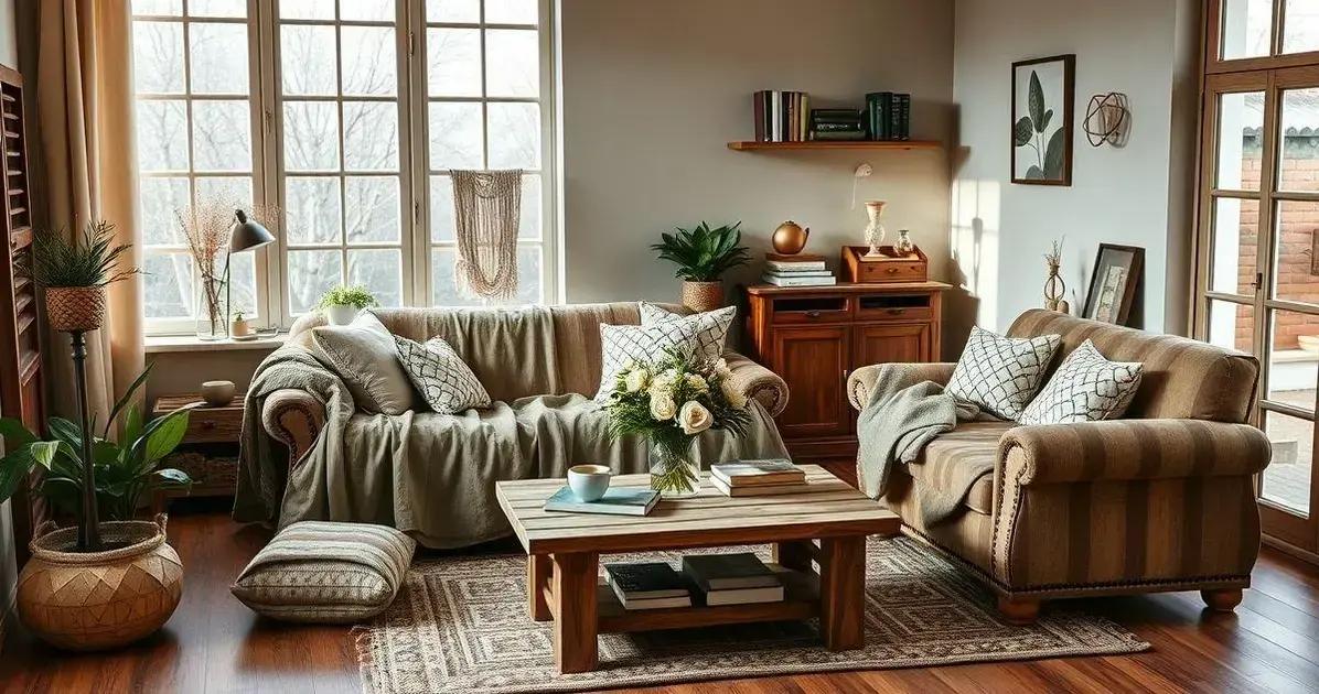 decoração rústica