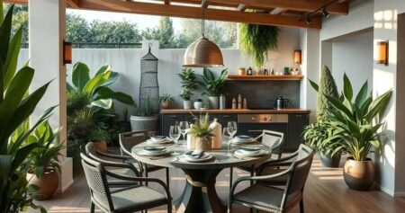 Espaço gourmet construção
