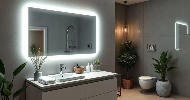 espelho para banheiro com LED