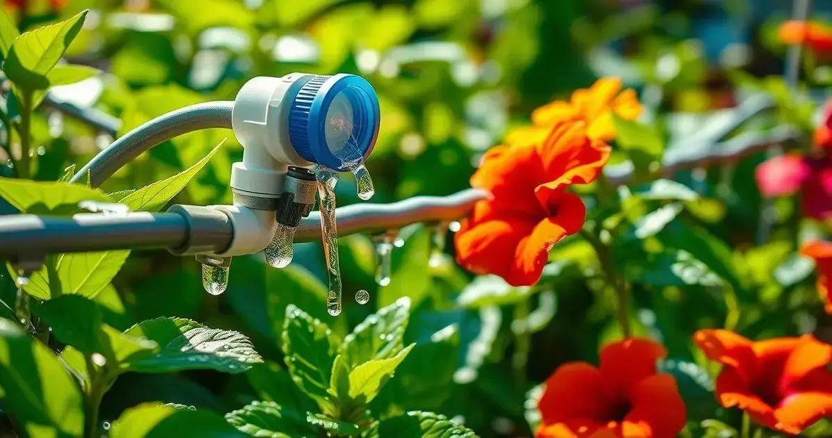 irrigação por gotejamento caseiro