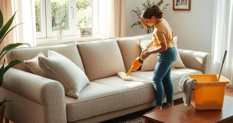 limpeza de sofá a seco