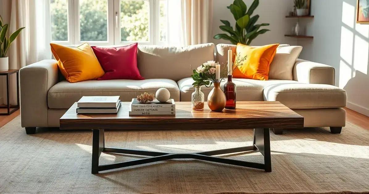 mesa de centro para sala