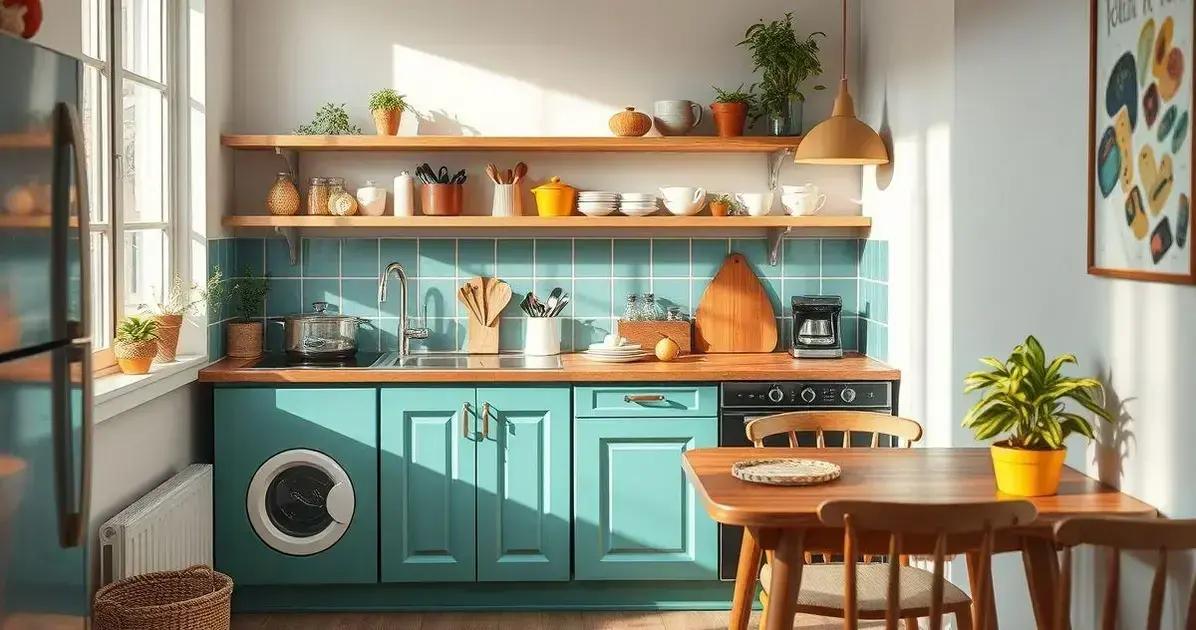 organização da cozinha pequena