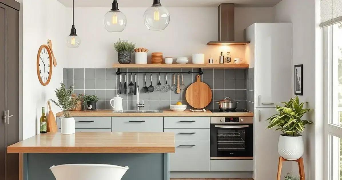 Otimização de espaço cozinha pequena