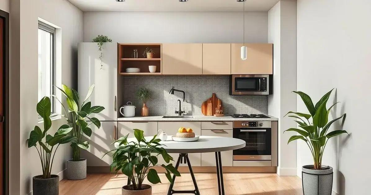 Planta baixa cozinha pequena