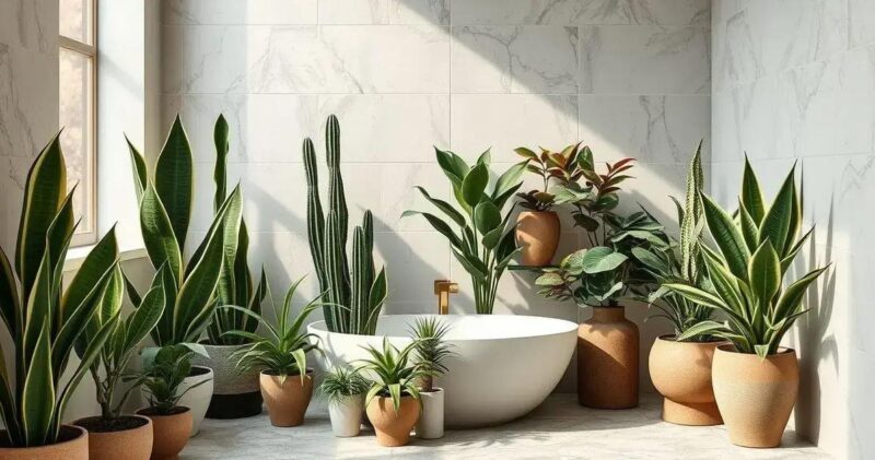 plantas para banheiro sem janela