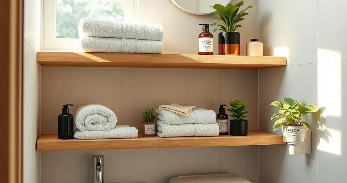 prateleiras para banheiro pequeno