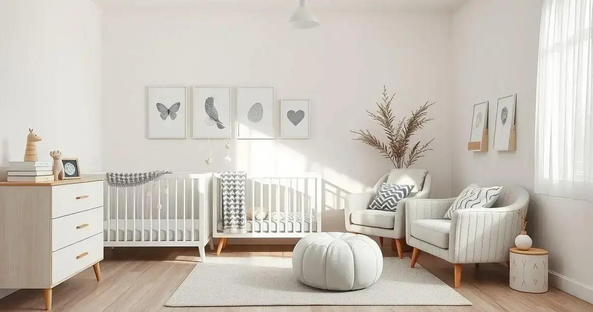 quarto de bebê neutro moderno