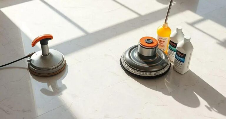 restauração de piso de mármore