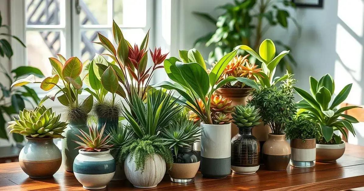 vasos de plantas para interior