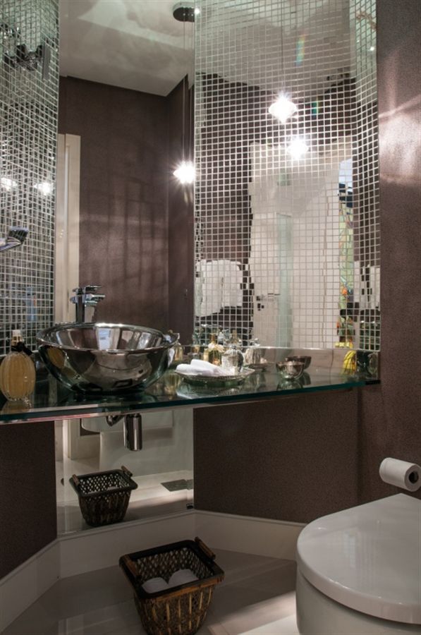 PASTILHA DE VIDRO CRISTAL GLASS ESPELHO ...