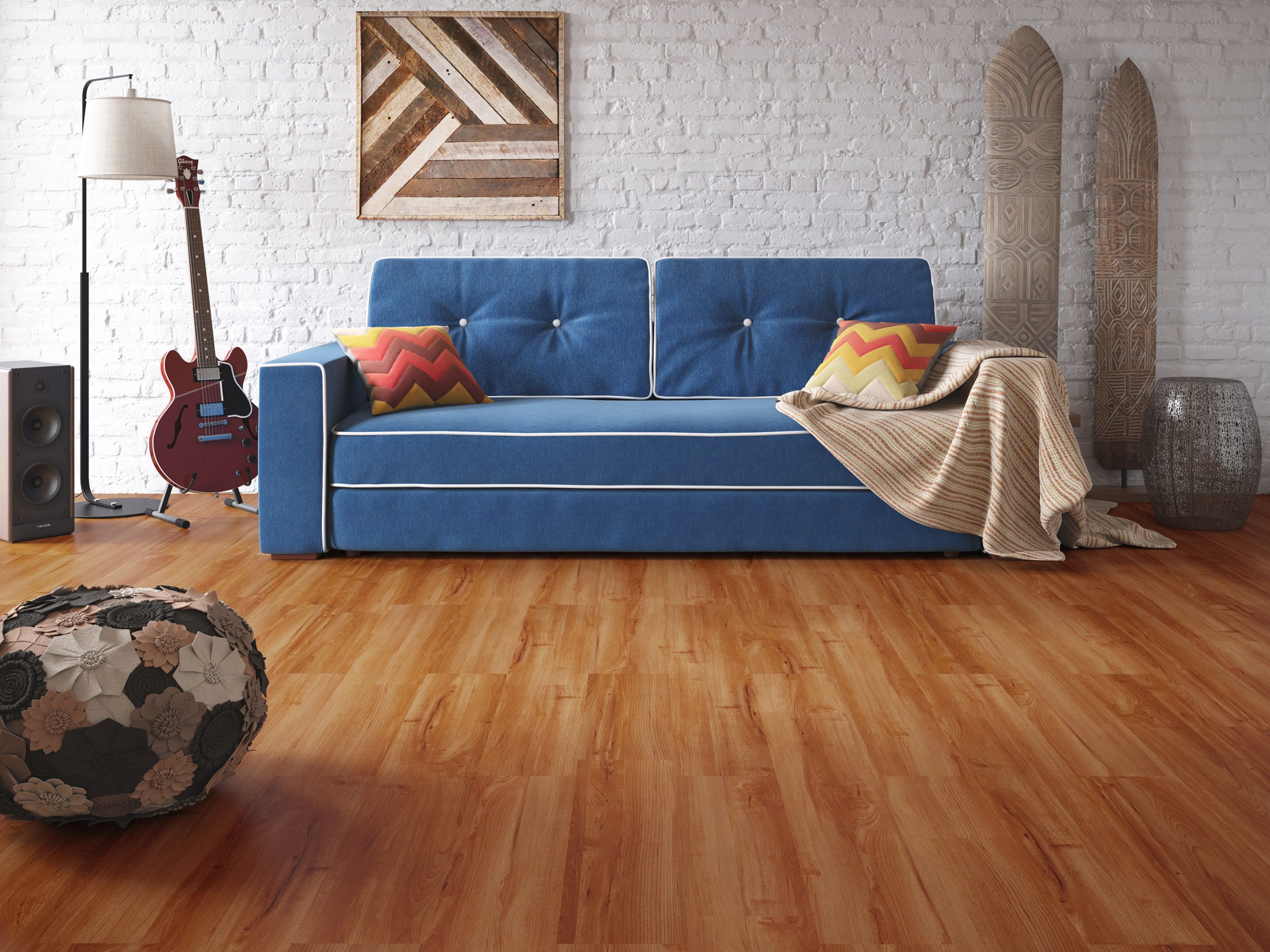 Sala Com Piso De Madeira ...