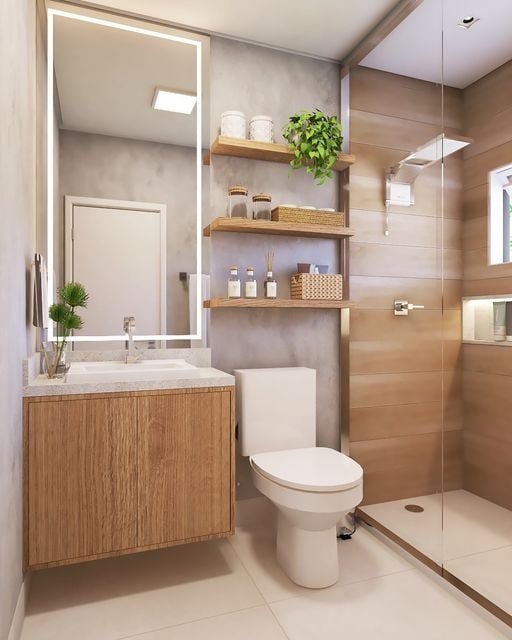 Banheiro Amadeirado | Inspire-se com 40 ...