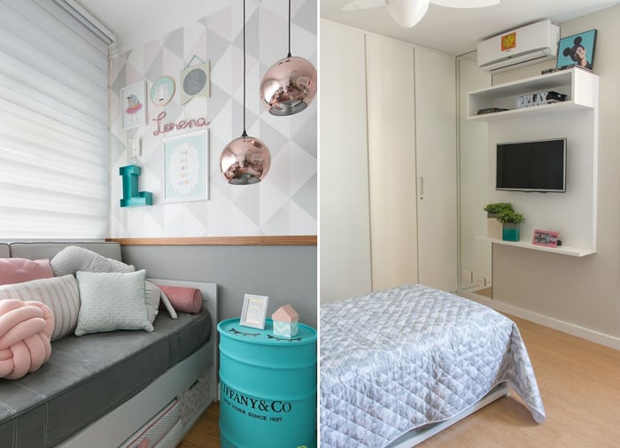 quarto de solteiro feminino