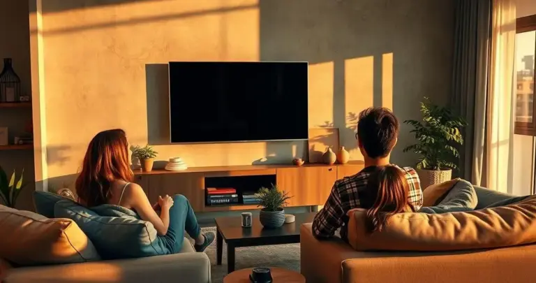 altura ideal para tv na sala