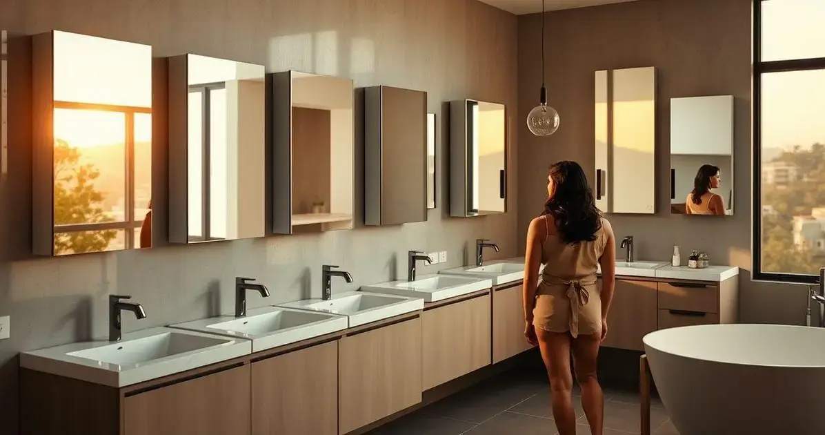 armário espelheira para banheiro