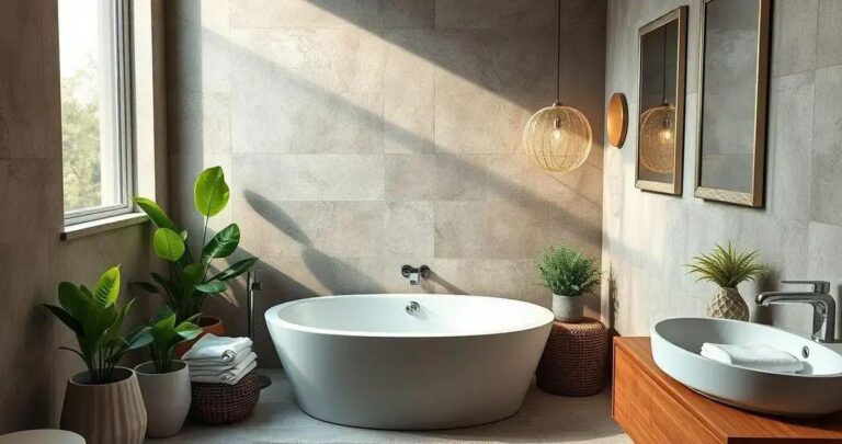 banheiro com banheira pequena