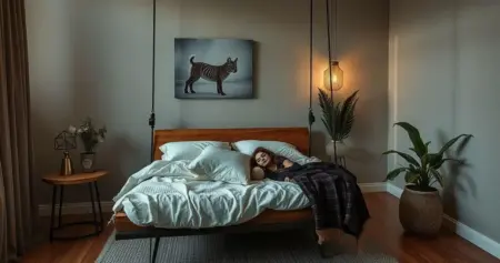 cama suspensa