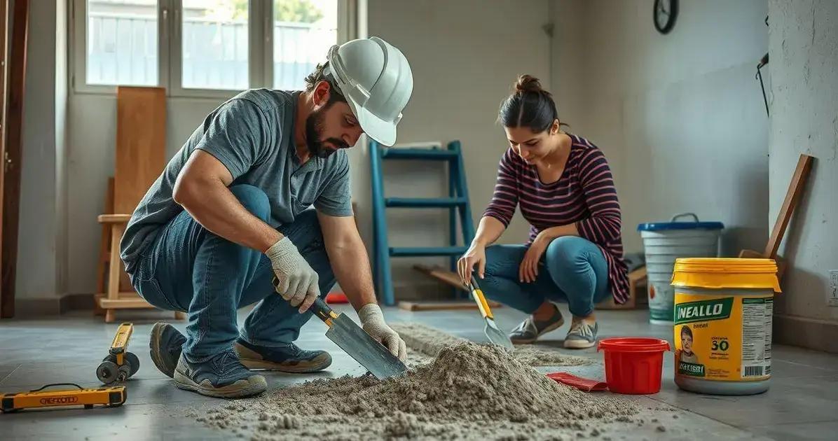 como fazer contra piso