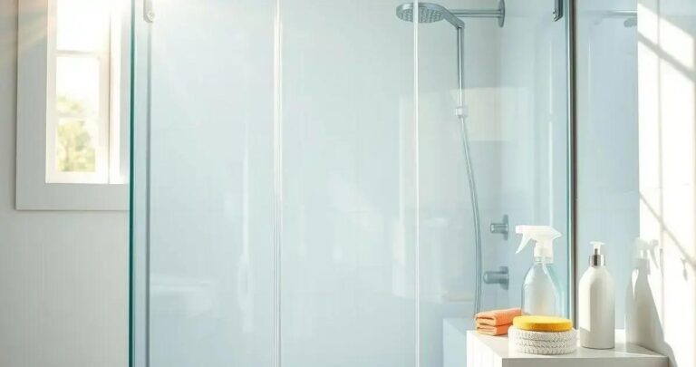 como limpar o box do banheiro