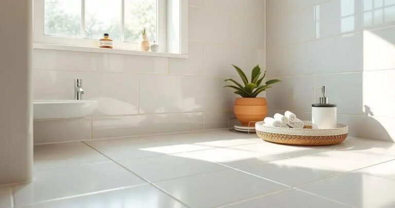 como limpar rejunte de banheiro