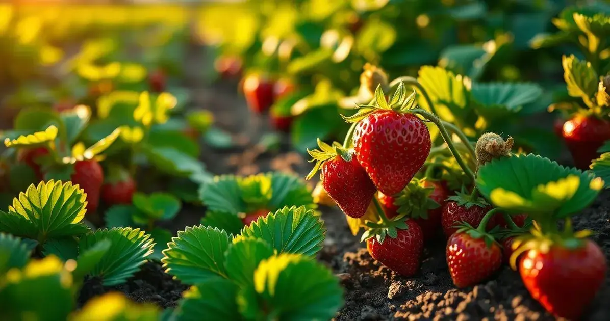 como plantar morango