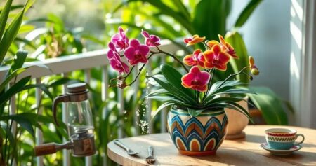 como regar orquídeas no vaso