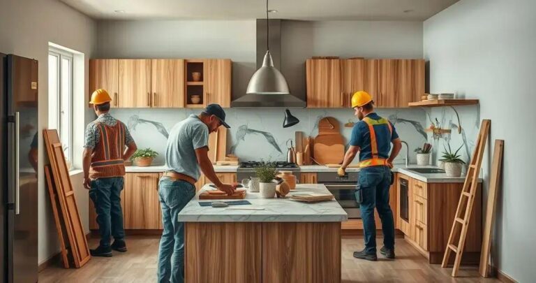 Construção de cozinha