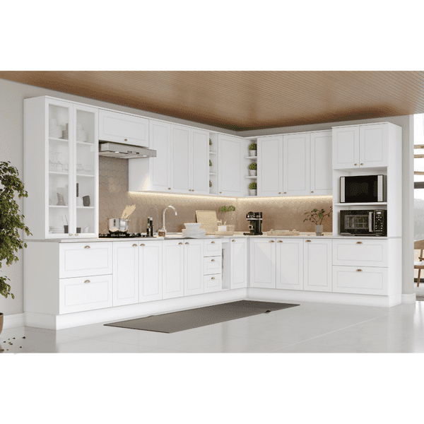 Cozinha Americana de Canto 14 Peças 3 ...