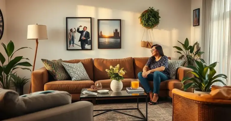 decoração barata para sala