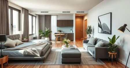 decoração de apartamento studio