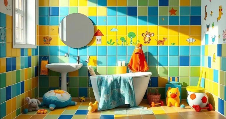 decoração de banheiro infantil