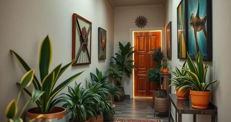 decoração de corredor