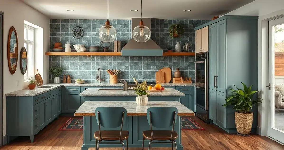 decoração de cozinha americana