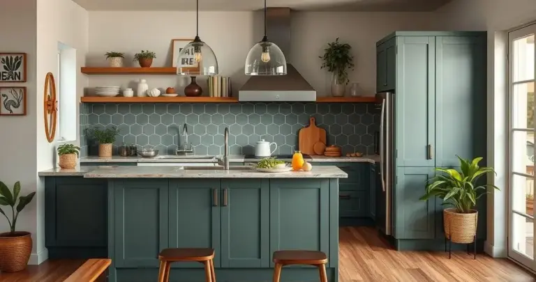 decoração de cozinha americana