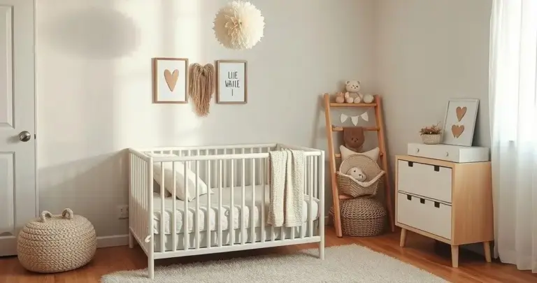 decoração de quarto de bebê neutro