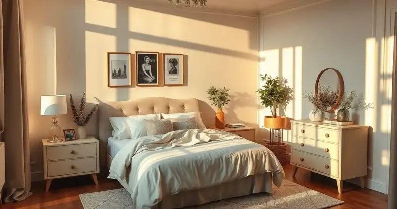 decoração de quarto de solteiro feminino