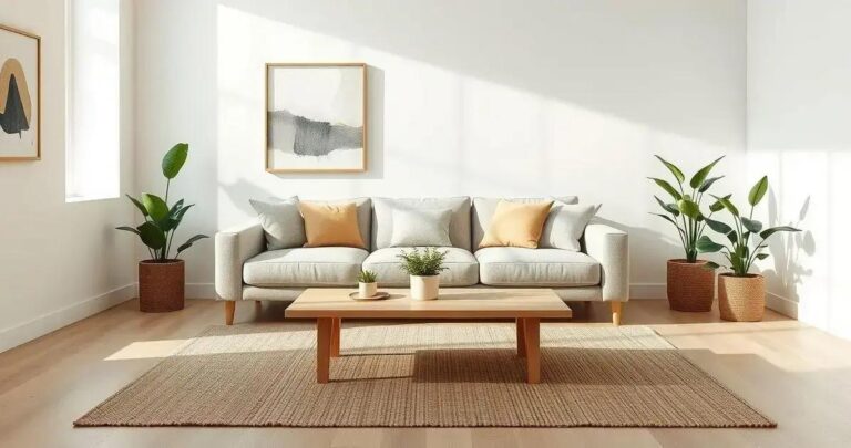 decoração de sala clean