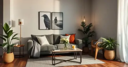 decoração de sala de estar pequena