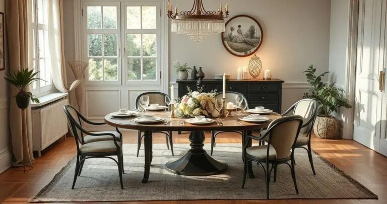 decoração de sala de jantar