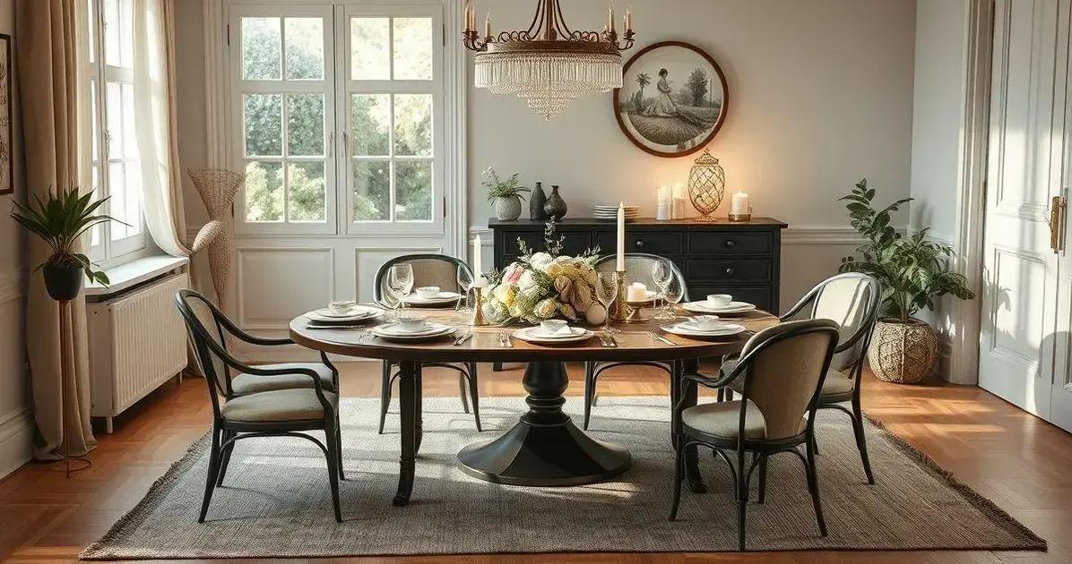 decoração de sala de jantar