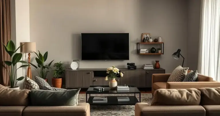 decoração de sala de tv