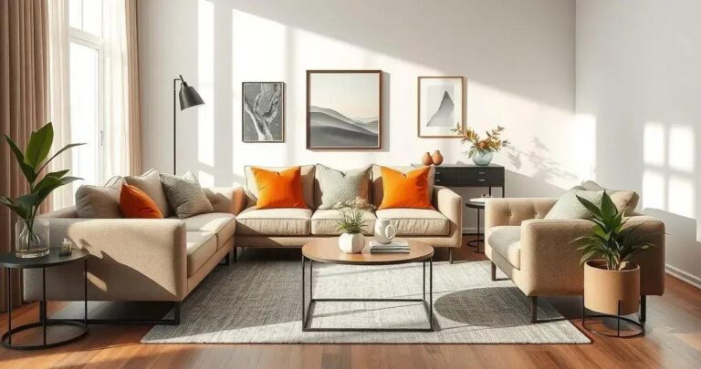 decoração de sala moderna