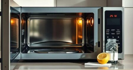 dicas para limpar o micro-ondas