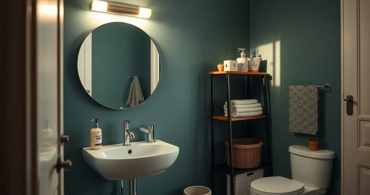 dicas para organizar armário de banheiro