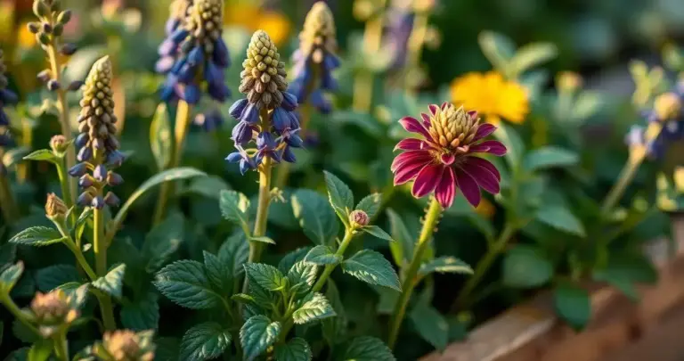 ervas aromáticas para horta