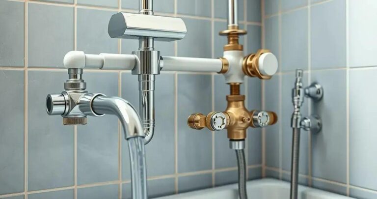 hidráulica de banheiro esquema