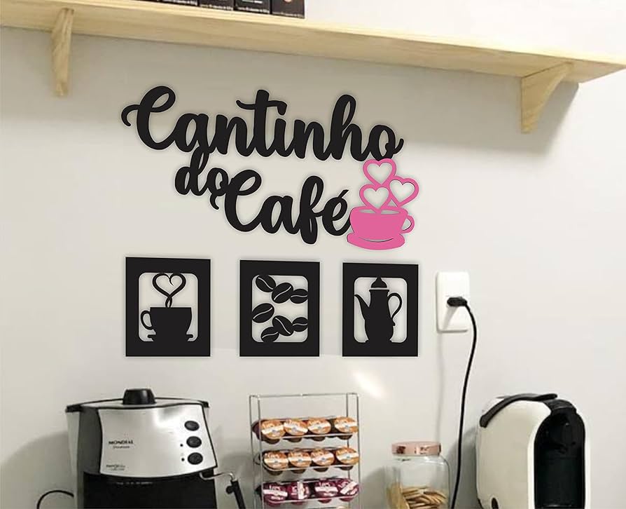 APLIQUE CANTINHO DO CAFÉ 4 PEÇAS ALTO ...