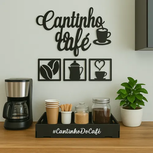 Bandeja Mdf Cantinho Do Café Decoração ...